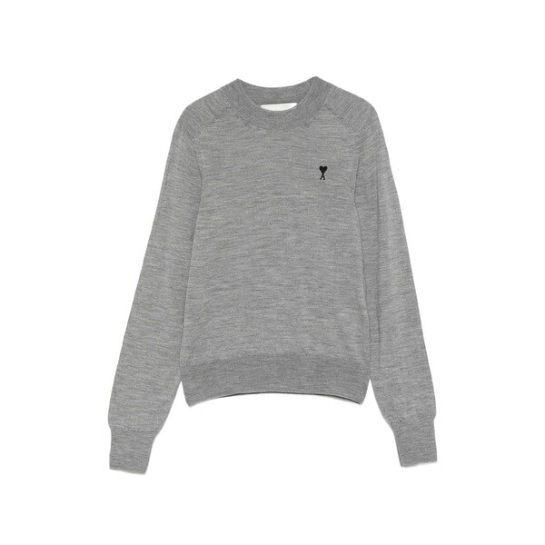 意中の女 レディース 編み物\u0026スウェーター アウター Round-neck sweater Grey