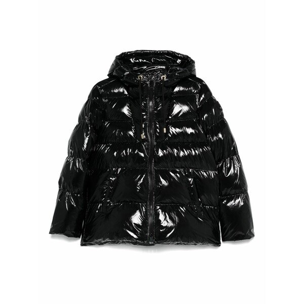 ピンコ レディース 上衣＆上衣 アウター Hooded puffer jacket Black