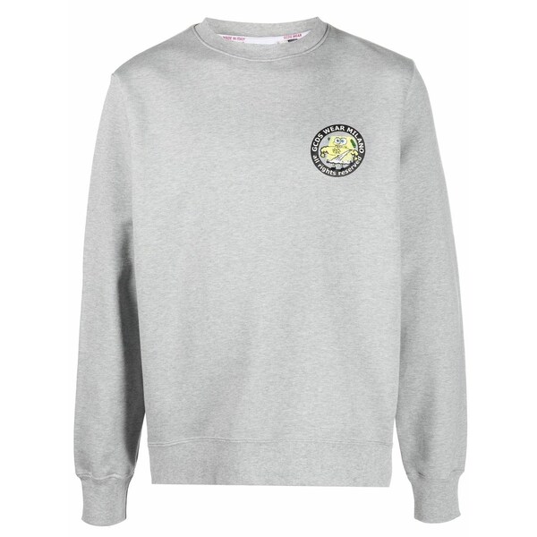 ジーシーディーエス メンズ パーカー・スウェットシャツ アウター Rear logo lettering sweatshirt Grey