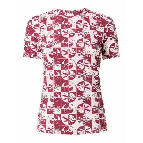 ラ・ダブル・ジェイ レディース Tシャツ トップス Jazzercize t-shirt Red|asty