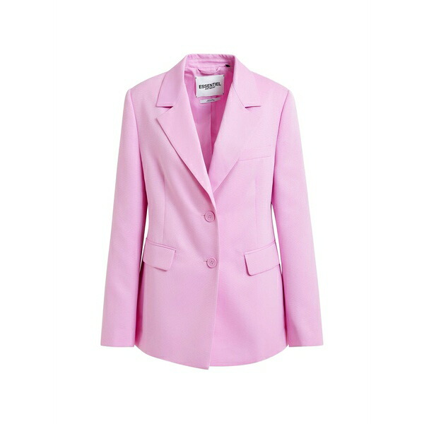エッセンシャルアントワープ レディース ジャケット＆ブルゾン アウター Jazer button-fastening notched-lapel blazer Pink｜asty