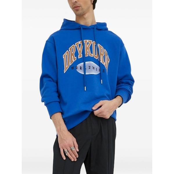 ドライコーン メンズ パーカー・スウェットシャツ アウター Logo-print hoodie Blue｜asty