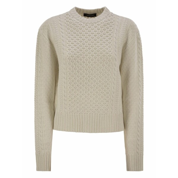 ファビアナ フィリッピ レディース 編み物\u0026スウェーター アウター Crew-neck sweater Neutrals