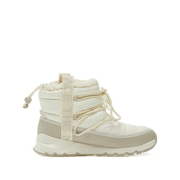 北の方人間の顔 レディース ブーツ シューズ Lace-up waterproof boots White