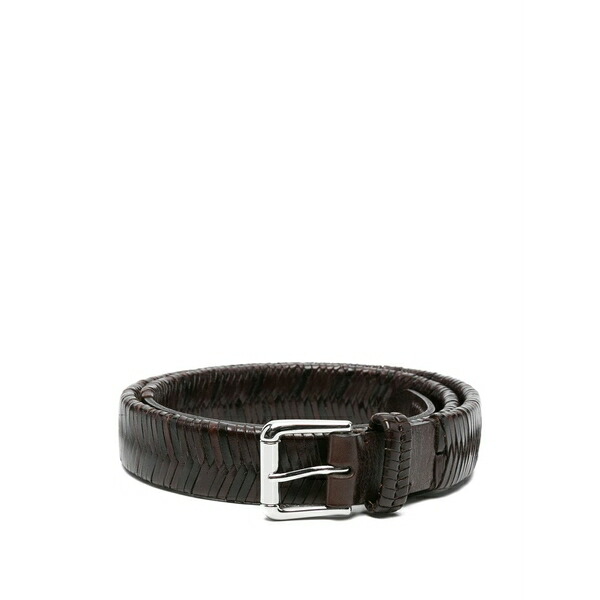 ルメール メンズ 三尺帯 付属物 Braided leather belt Brown