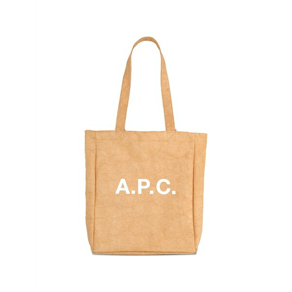 アーペーセー レディース トートバッグ バッグ Logo tote bag Neutrals｜asty