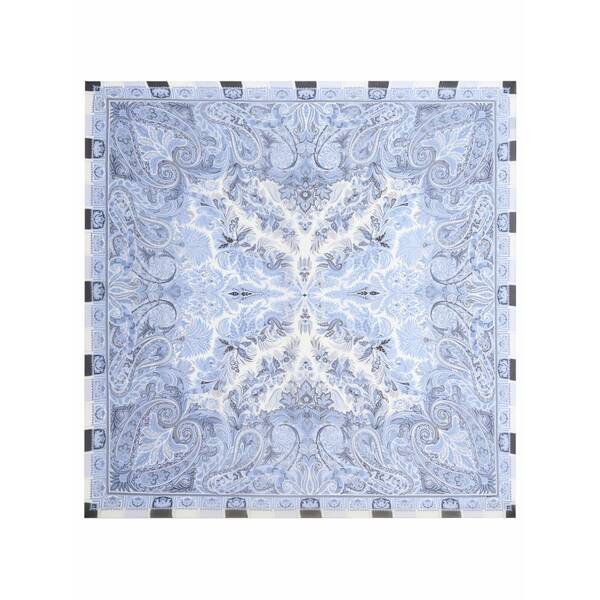 エトロ レディース えり巻き・袈裟・えり巻き 付属物 Paisley-print silk scarf Blue