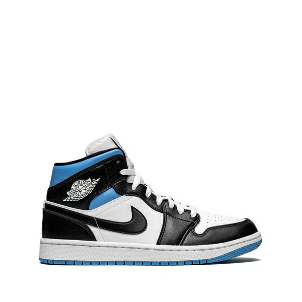 ジョーダン レディース スニーカー シューズ Air jordan 1 mid "black/white/university blue" sneakers Black｜asty