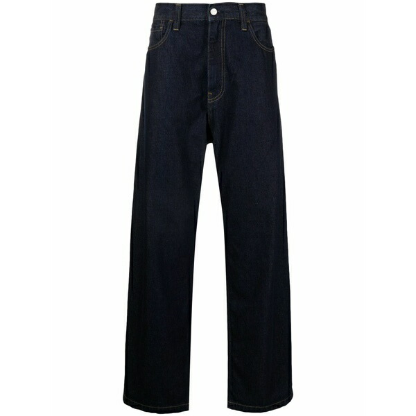鉄道車両ハート型 メンズ ジーンズズボン下 ボトムス Landon wide-leg jeans Blue