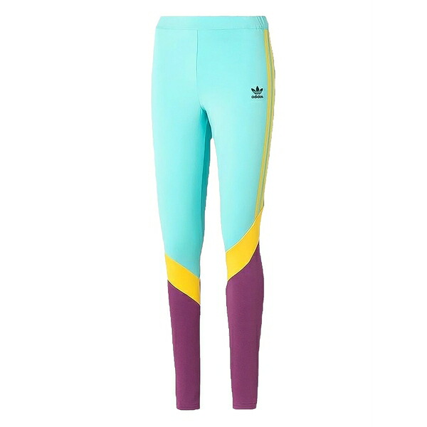 アディダス レディース 心地好いズボン下 ボトムス Colourblock leggings Green