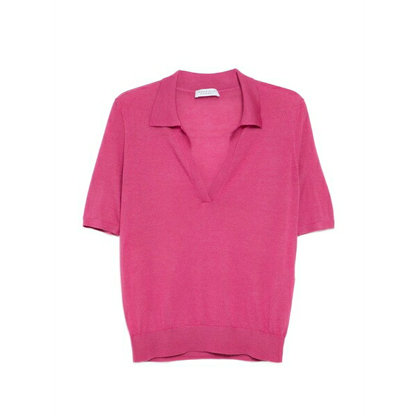 ガブリエラ ハー同盟罷業 レディース スポーツシャツ トップス V-neck polo top Pink