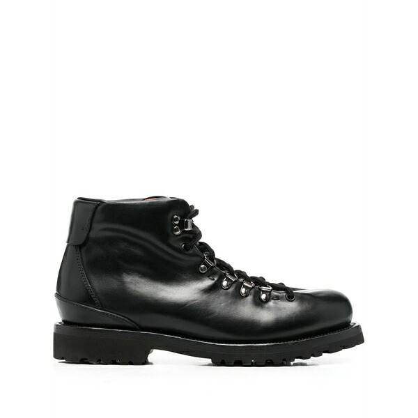 ブッテロ メンズ ブーツ シューズ Lace-up ankle boots Black