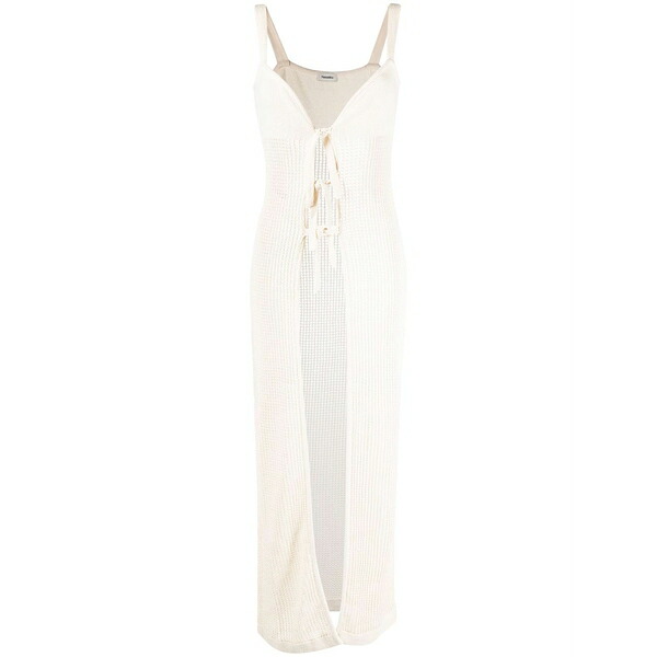 ナヌーシュカ レディース カットソー トップス Long sleeveless knit vest Neutrals｜asty