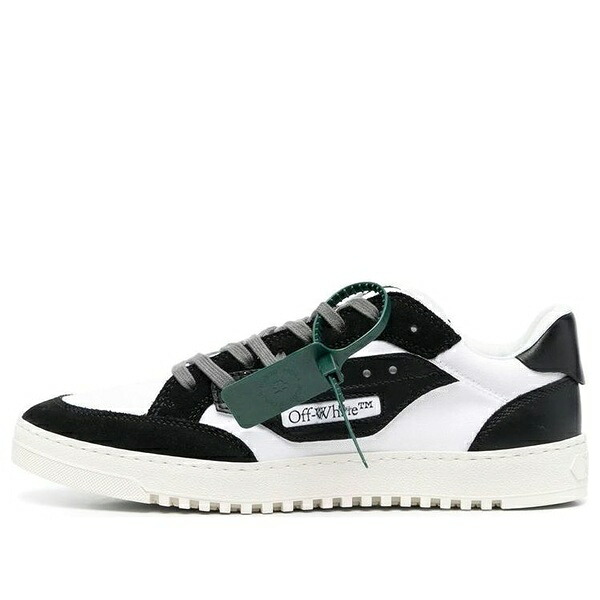 Off-White オフホワイト メンズ スニーカー 【Off-White 5.0 Panelled Low-Top Sneakers 'Black White' OMIA227S23FAB0010110】 サイズ US_8(26.0cm)|asty