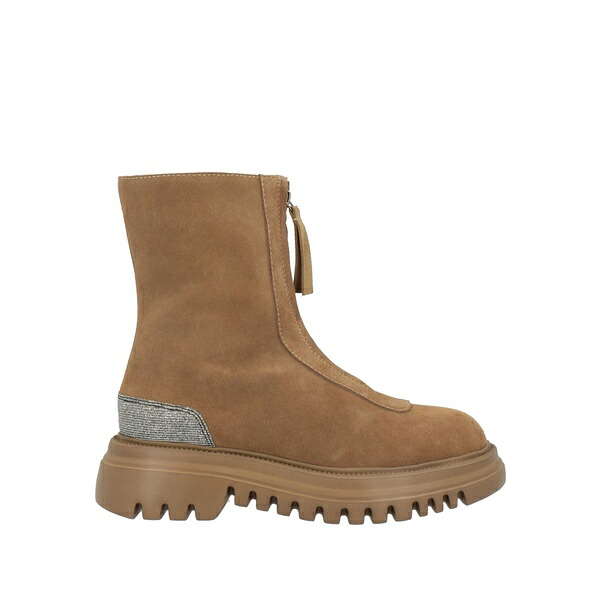 【送料無料】 トスカブルー? レディース ブーツ シューズ Ankle boots Beige|asty