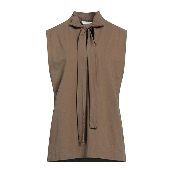 【貨物輸送無料】 アルファス テューディオ レディース プルオーバー トップス T-shirts Brown