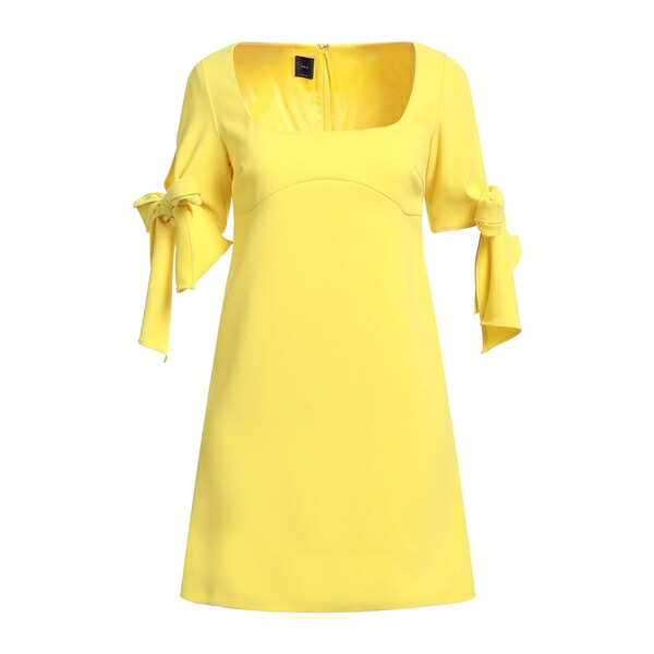 【送料無料】 ピンコ レディース ワンピース トップス Mini dresses Yellow｜asty