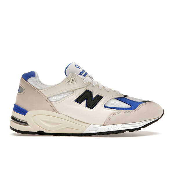 New Balance ニュー平衡にする メンズ スニーカー  【New Balance 990v2 MiUSA White Blue】  大きさ US_11.5(29.5糎) White/Blue