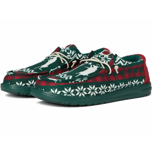 ヘイデュード メンズ スニーカー シューズ Wally Holiday Cheers Green/Multi画像