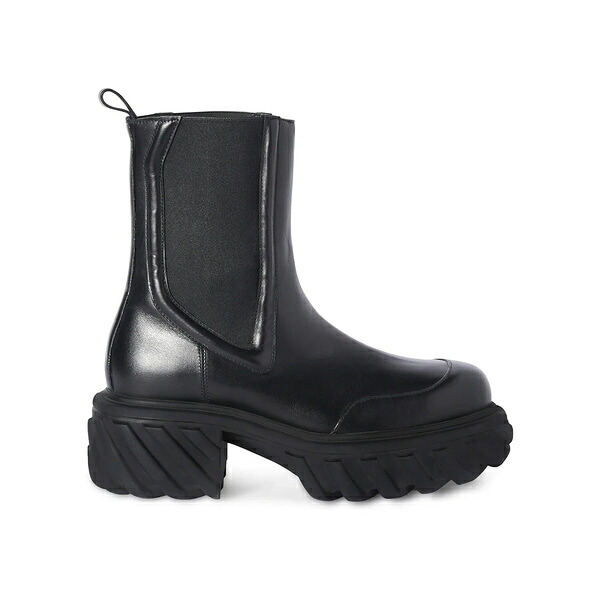 OFF-WHITE オフホワイト レディース スニーカー  【OFF-WHITE Tractor Motor Chelsea Boot Black (Women)】  サイズ US_5(22.0cm) Black