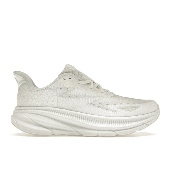 Hoka One One ホカオネオネ レディース スニーカー 【Hoka One One Clifton 9 White (Women's)】 サイズ US_9.5(26.5cm) White/White