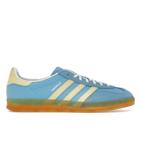 adidas アディダス レディース スニーカー 【adidas Gazelle Indoor Semi Blue Burst Almost Yellow (Women's)】 サイズ US_7(24.0cm) Semi Blue Burst/Almost Yellow/Cloud White