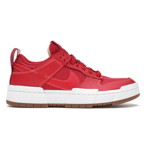 Nike ナイキ レディース スニーカー  【Nike Dunk Low Disrupt Red Gum (Women\u0027s)】  大きさ US_6.5(23.5糎) Gym Red/Summit White-Gum Medium Brown