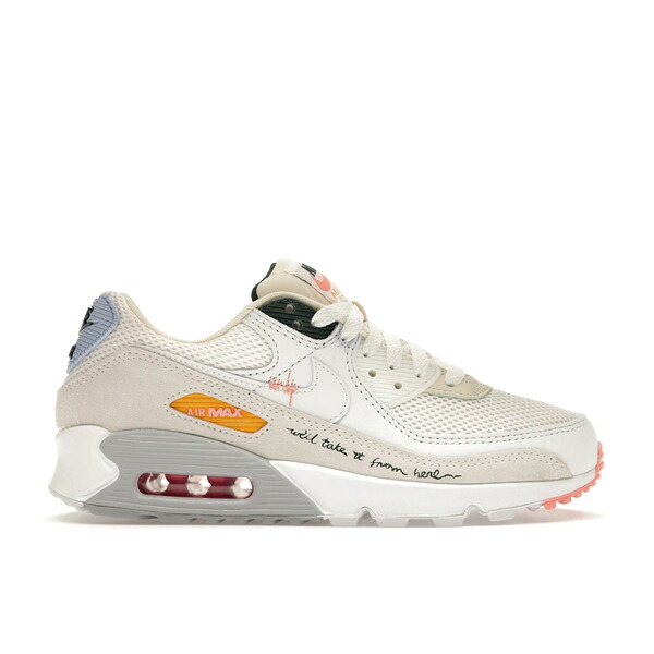 Nike ナイキ レディース スニーカー  【Nike Air Max 90 We\u0027ll Take It From Here (Women\u0027s)】  大きさ US_7.5(24.5糎) Summit White/Pro Green/Crimson Bliss/Summit White