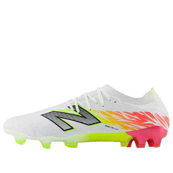 New Balance ニューバランス メンズ スニーカー 【New Balance Furon Elite FG v8 White Energy Red Hi-Lite SF1FIB8】  サイズ US_6.5(24.5cm)
