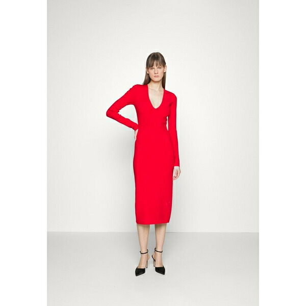 ボタニカルウエディング ヴィクトリア ベッカム ワンピース レディース トップス DEEP VEE MIDI - Jumper dress - red | www.womeninai.com.au