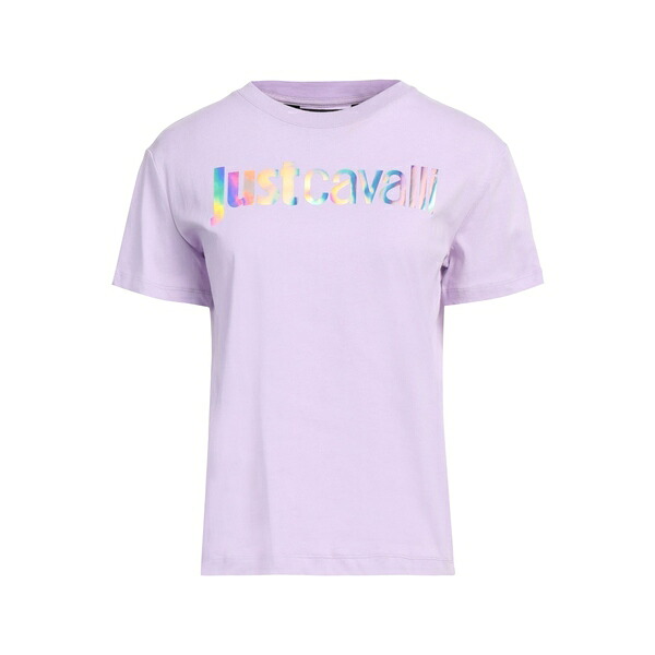 【送料無料】 ロベルトカヴァリ レディース Tシャツ トップス T-shirts Purple