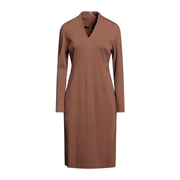 【送料無料】 ダニエラ ドレイ レディース ワンピース トップス Midi dresses Brown