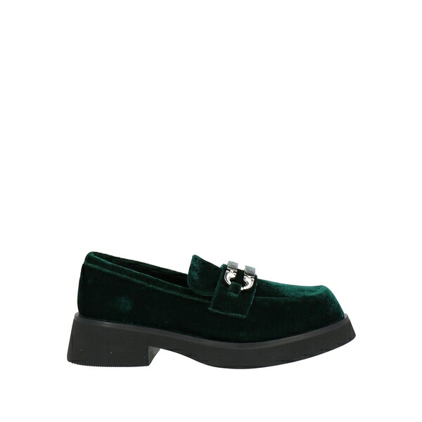 【送料無料】 トスカブルー? レディース スリッポン・ローファー シューズ Loafers Green
