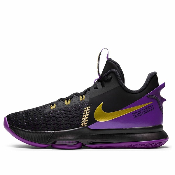 Nike ナイキ メンズ スニーカー  【Nike LeBron Witness 5 EP \u0027Lakers\u0027 CQ9381-001】  大きさ US_10(28.0珊)