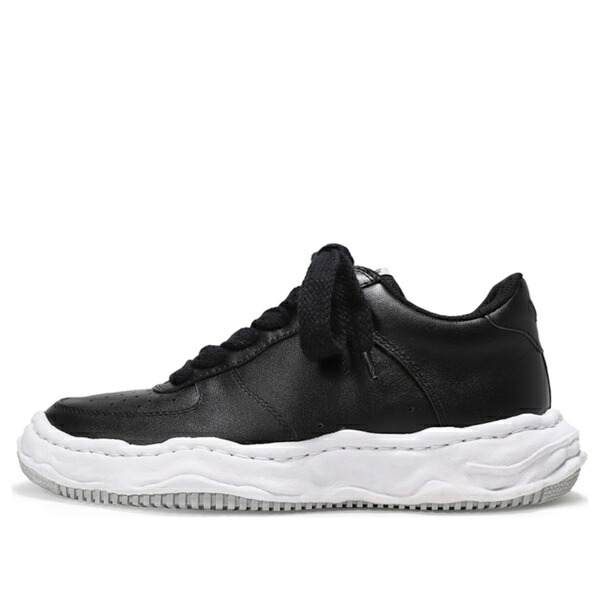 Maison MIHARA YASUHIRO ミハラヤスヒロ メンズ スニーカー  【Maison MIHARA YASUHIRO Wayne OG Sole Leather Low \u0027Black\u0027 A07FW702-BLACK】  大きさ US_11(29.0珊)