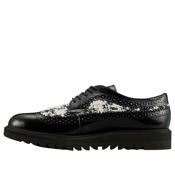 Onitsuka Tiger オニツカタイガー メンズ スニーカー 【Onitsuka Tiger Brogue 'Black White Tweed' 1181A581-001】 サイズ US_12.5(30.5cm)|asty
