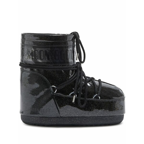 お月さまブーツ レディース ブーツ シューズ Icon low glitter boots Black