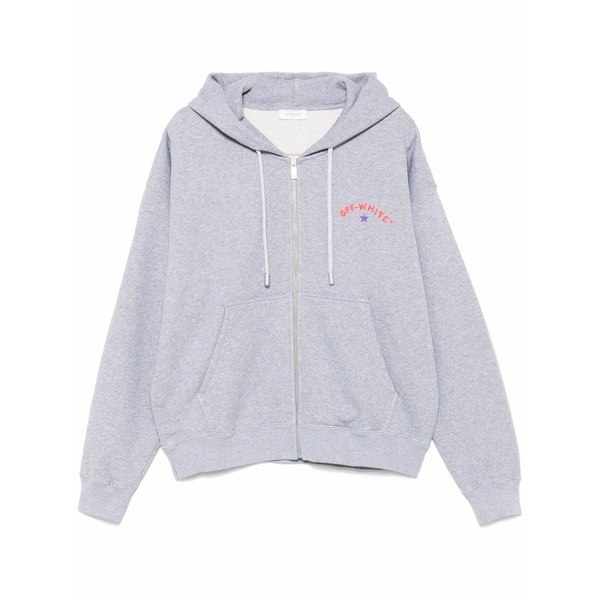 象牙色 メンズ パーカー・スウェットシャツ アウター Logo-print hoodie  Grey