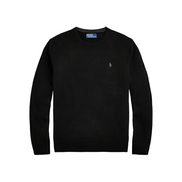 ラルフローレン メンズ ニット&セーター アウター Crew-neck knit sweater Black｜asty