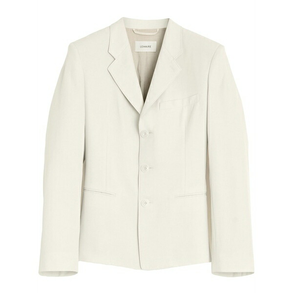 ルメール レディース 上衣＆上衣 アウター Gabardine-weave single-breasted blazer White
