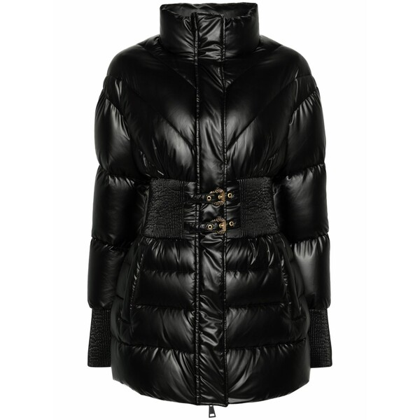 呼びりん探し回る レディース 上衣＆上衣 アウター Baroque-buckle padded jacket Black