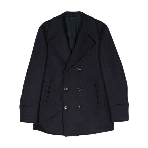 イレブンティ メンズ コート アウター Double-breasted coat Blue｜asty