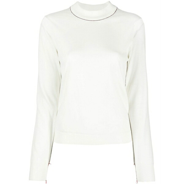 マルタンマルジェラ レディース 編み物\u0026スウェーター アウター Work-インチ-progress wool sweater White
