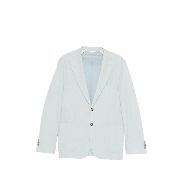マニュエル リッツ メンズ 上衣＆上衣 アウター Button patterned blazer Blue