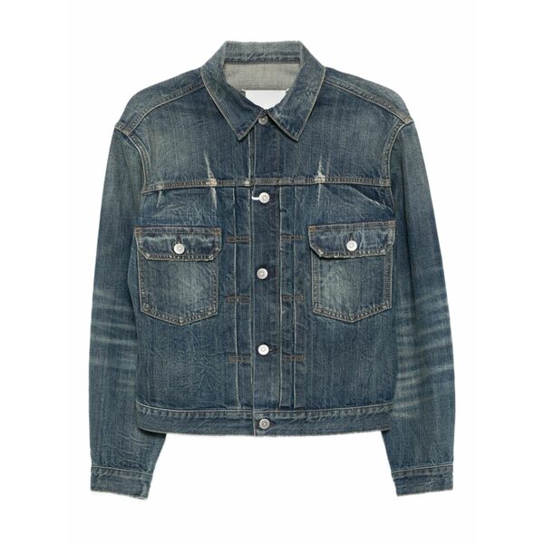 マルタンマルジェラ レディース 上衣＆上衣 アウター Cotton denim jacket Blue
