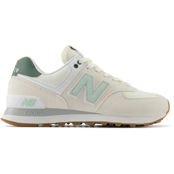 New Balance ニューバランス レディース スニーカー  【New Balance 574 Sea Salt New Spruce (Women)】  サイズ US_7(24.0cm) Sea Salt/New Spruce