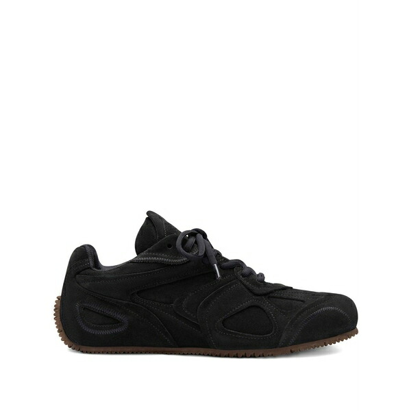 アクセルアリガト レディース スニーカー シューズ Slow runner layered suede sneakers  Black