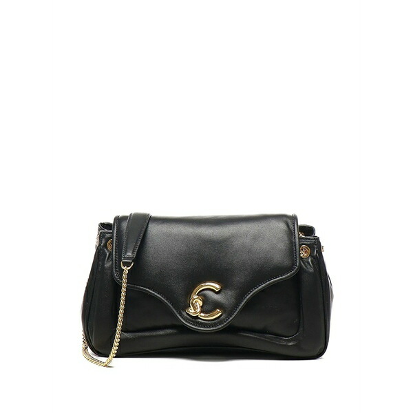 コチネレ レディース ショルダーバッグ 御徒面子 C-me chain-strap shoulder bag Black