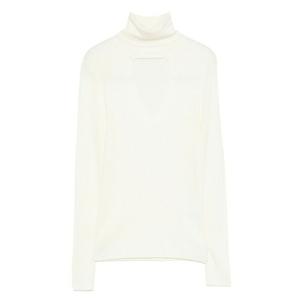 パロッシュ レディース ニット&セーター アウター Cut-out wool sweater Neutrals｜asty