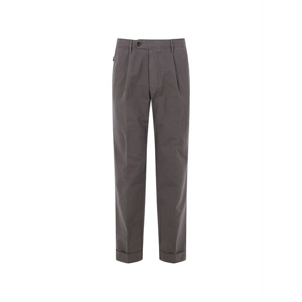 インコテックス メンズ 心地好いズボン下 ボトムス Pleated trousers Grey
